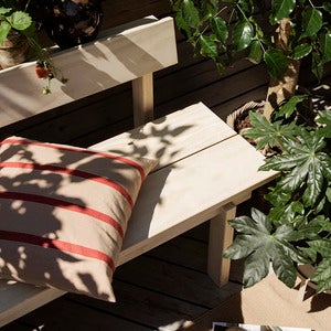 Grand Dekorativ pute - Camel/Red