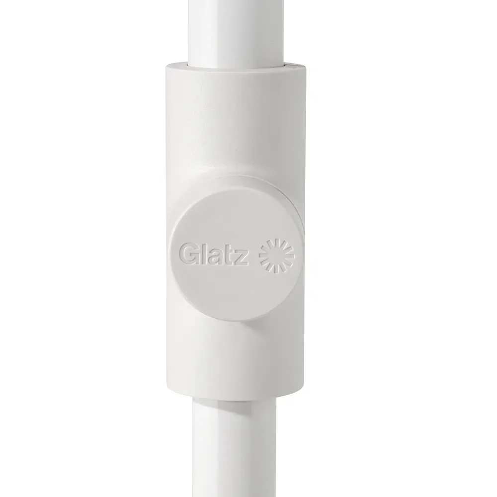 Smart parasoll 250 cm matt white Kat.5 800 Red Stripe