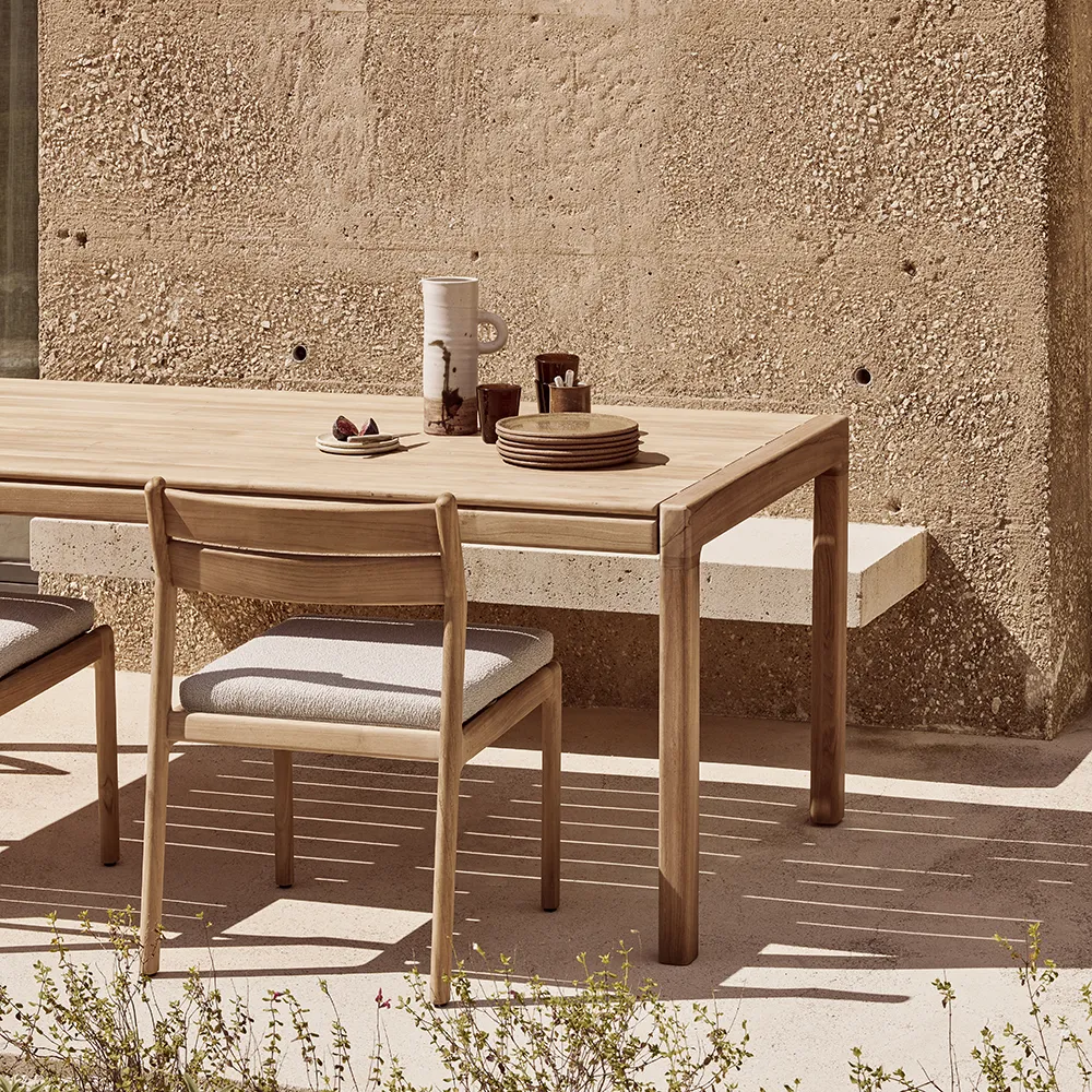 Jack Spisestol Teak/Off White