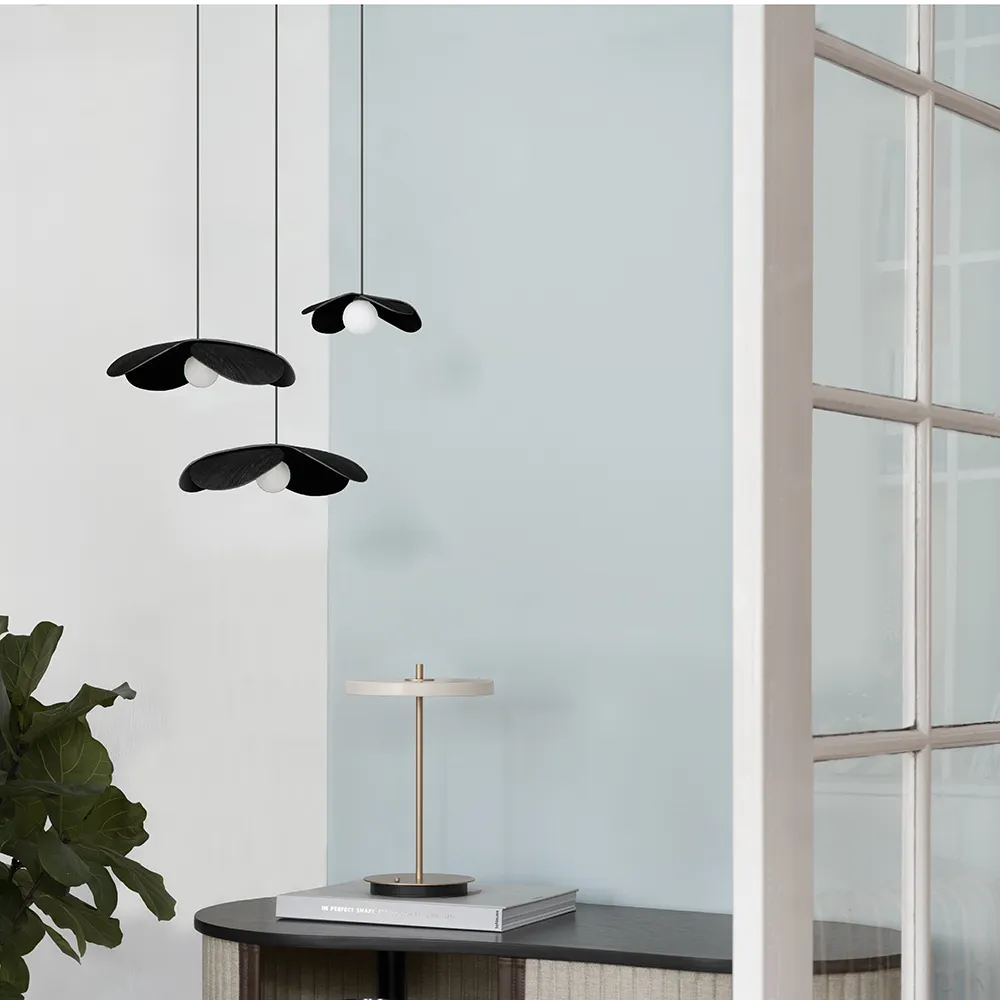 Lampeskjerm Forget Me Not Large i svart