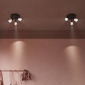 Cut spotlight 3 svart G9