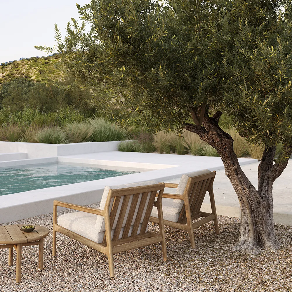 Quatro Sidebord Ø59 cm Teak