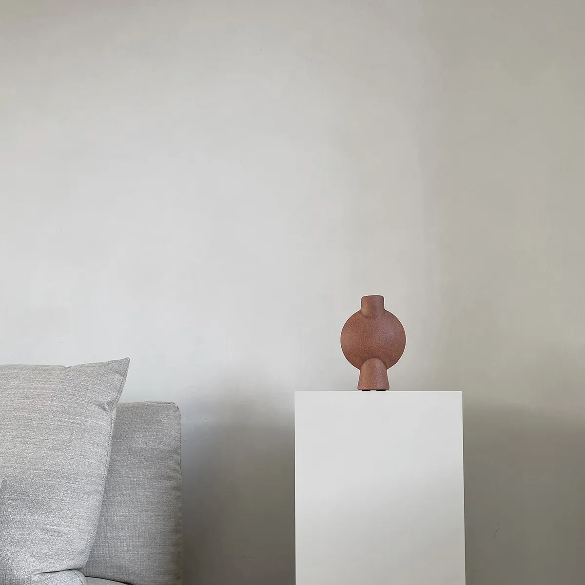 Håndmalt vase Sphere Bubl Mini Terracotta H19 cm