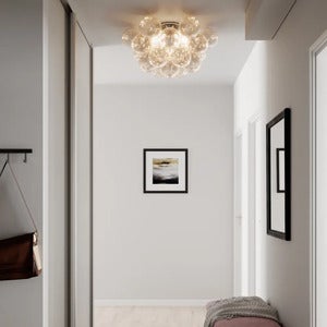 Gross plafond taklampe Ø70cm krom/rav