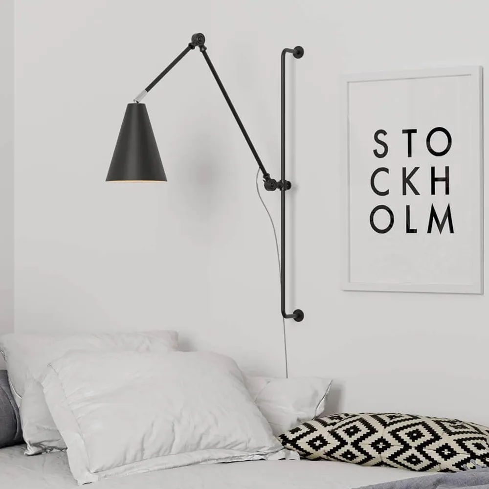 Yukon vegglampe lang