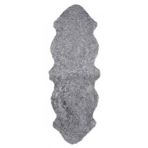 Krølleteppe 2-sett 180x55cm kullgrå sølv