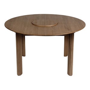 Comfort Circle Spisebord med uttrekk 132-202x132 Dark Oak