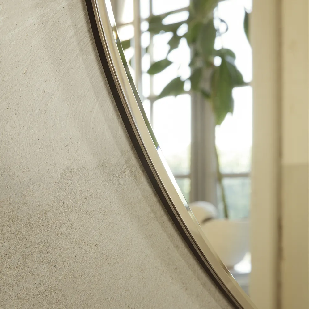 Pond Speil 87x94 cm Dark Chrome