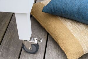 Ombrone prydepute 60x60 cm Grå