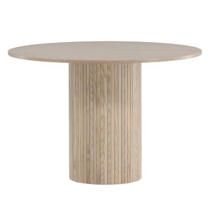 Bianca spisebord Ø110 White Wash 