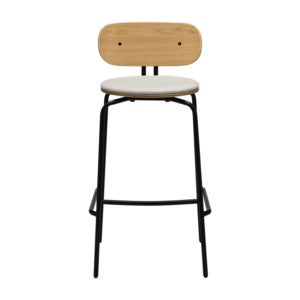 Curious Barkrakk eik/svart White Sands