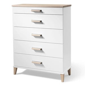 Malva Kommode H94 B70 Hvitlakk/Hvitoljet eik